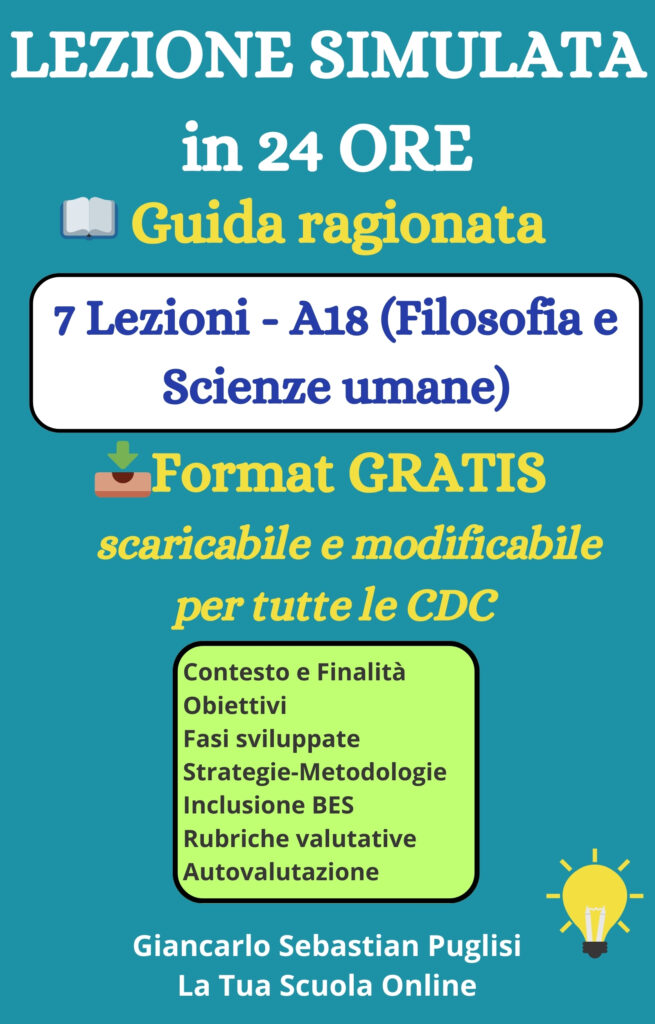 lezioni simulate filosofia e scienze umane A18