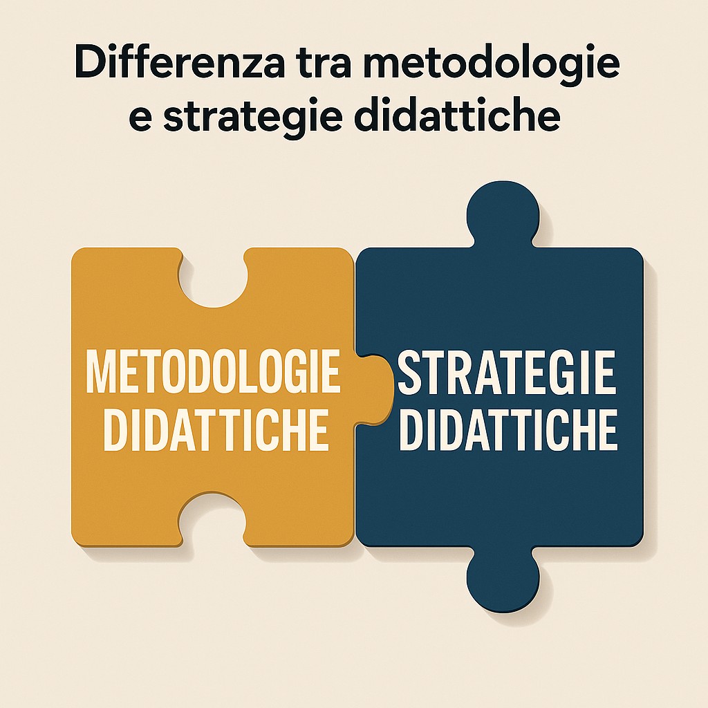 Metodologie didattiche: esempi pratici, differenza con le strategie didattiche