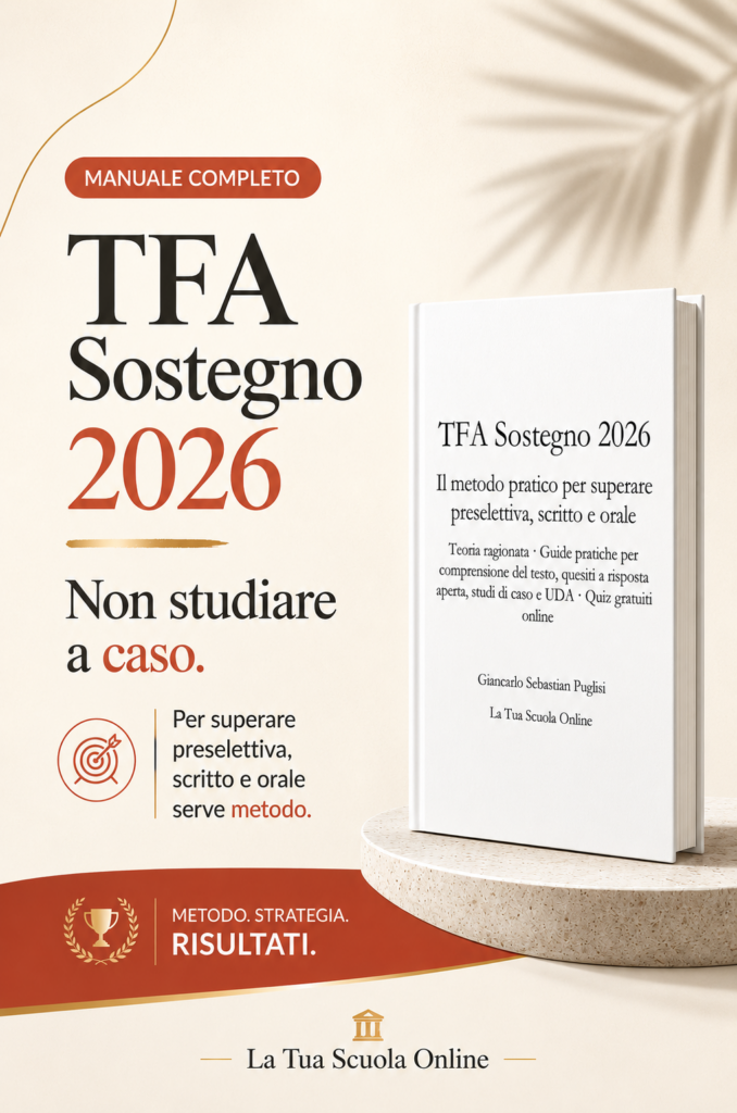 TFA sostegno 2026 Manuale completo